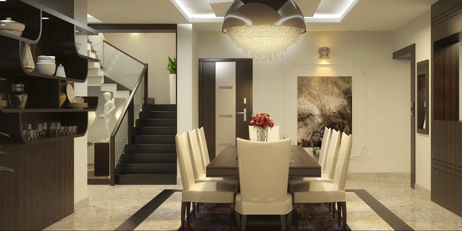 Apartment Designs in Kerala, Monnaie Interiors Pvt Ltd Monnaie Interiors Pvt Ltd 餐廳