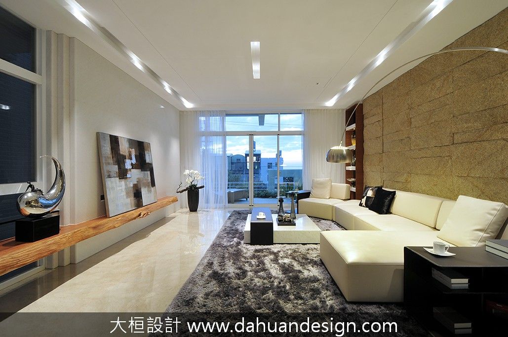 大桓設計-室內設計-極上之墅 大桓設計顧問有限公司 Living room Marble