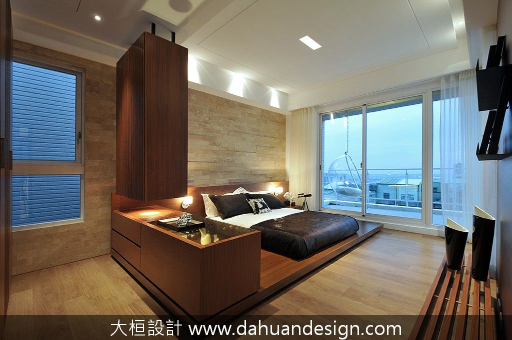 大桓設計-室內設計-極上之墅 大桓設計顧問有限公司 Modern style bedroom Marble