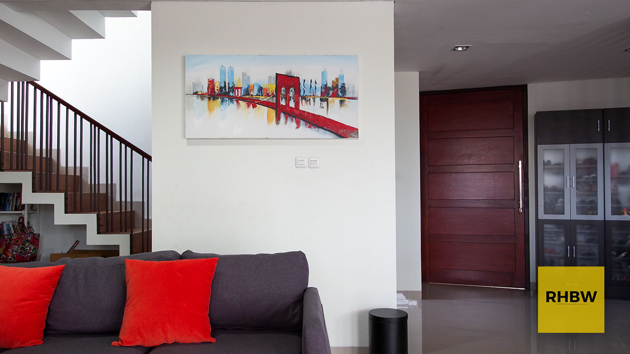 Rumah Bukit Ligar - Bandung , RHBW RHBW Industrial style living room