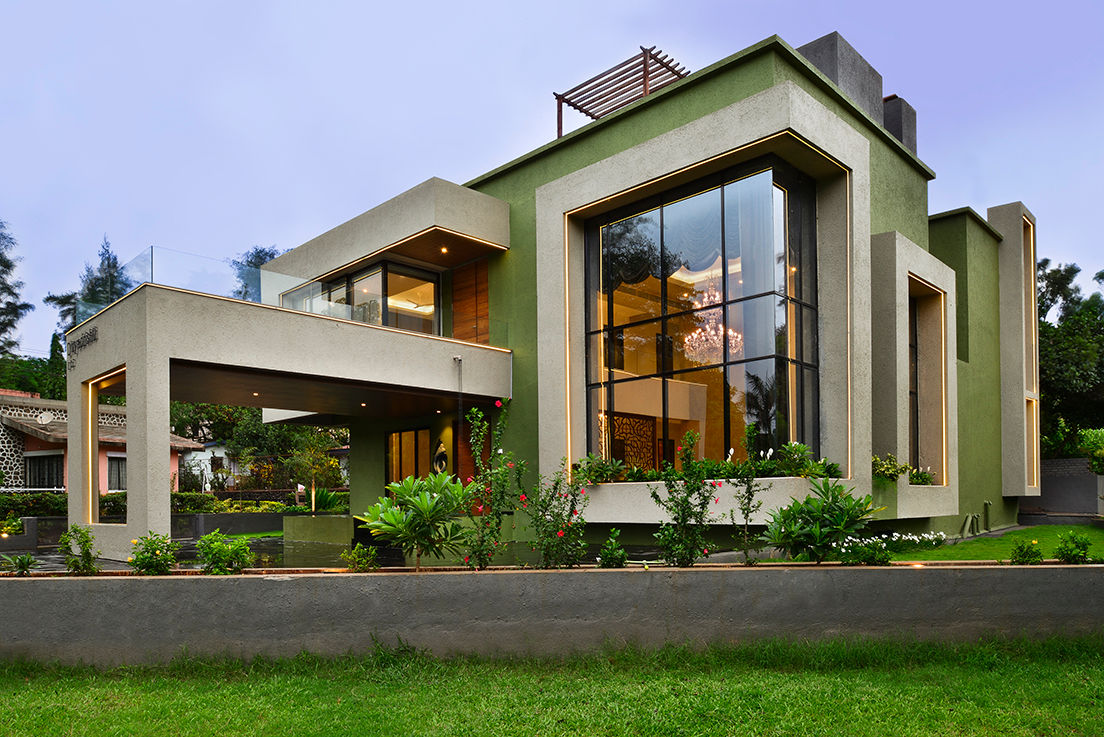 DIVYA BUNGALOW, smstudio smstudio Modern Evler