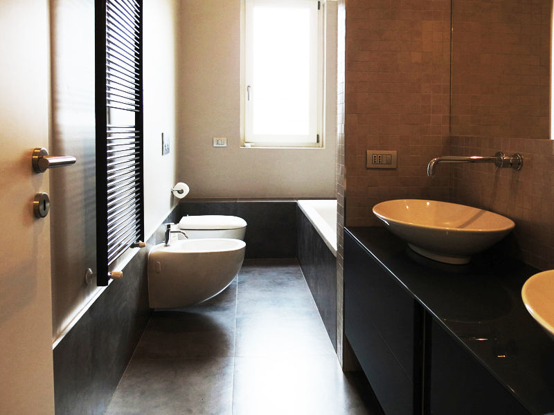 MEL_Appartamento minimal, bottegaarchitettonica bottegaarchitettonica Minimalist style bathroom