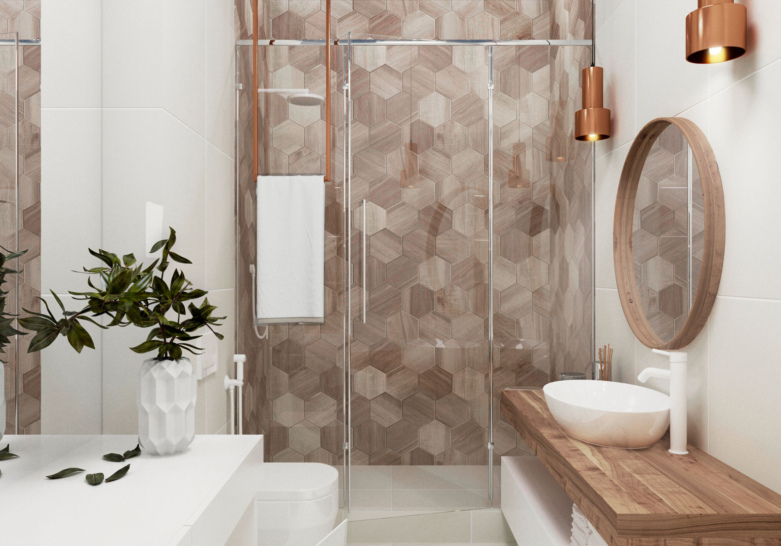 homify Modern bathroom