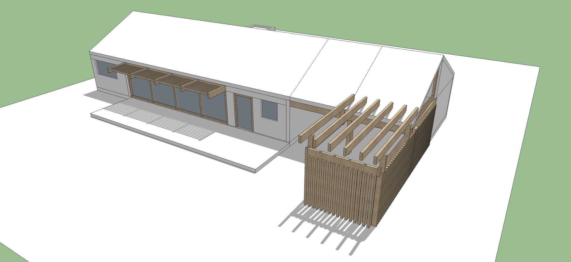 Proyecto Casa (Extendida) 150m2, Constructora Rukalihuen Constructora Rukalihuen Casas de madeira Madeira Acabamento em madeira