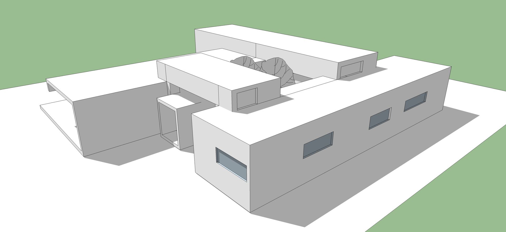 Proyecto Casa (Moderna o Mediterránea) 150m2, Constructora Rukalihuen Constructora Rukalihuen Casas de madera Madera Acabado en madera