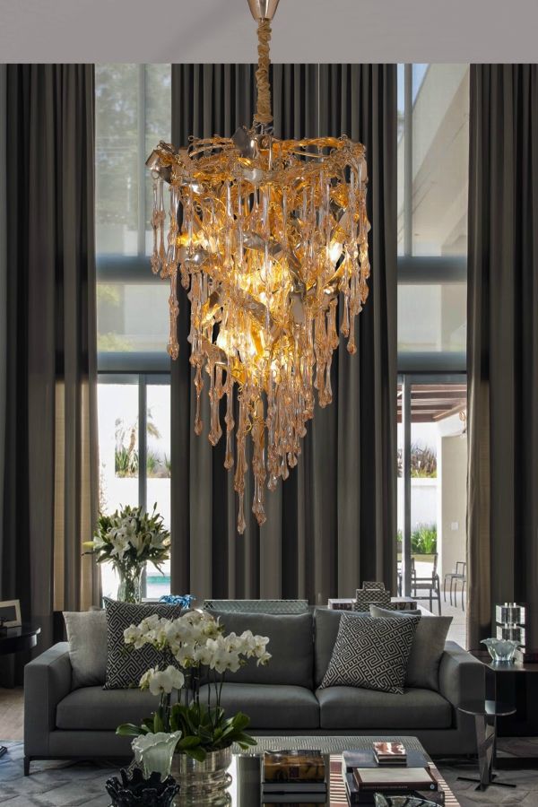 8189P - Line Sculpture K-LIGHTING by Candibambu Classic style dining room Glass Lighting