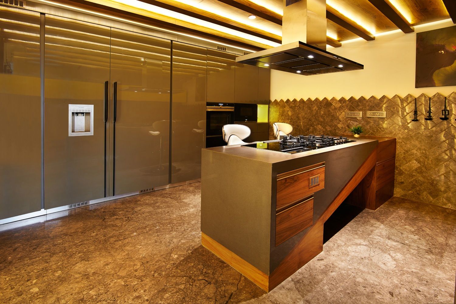 Wooden Modular Kitchen, METRIKA MODULER SOLUTIONS PVT. LTD. METRIKA MODULER SOLUTIONS PVT. LTD. Cozinhas campestres