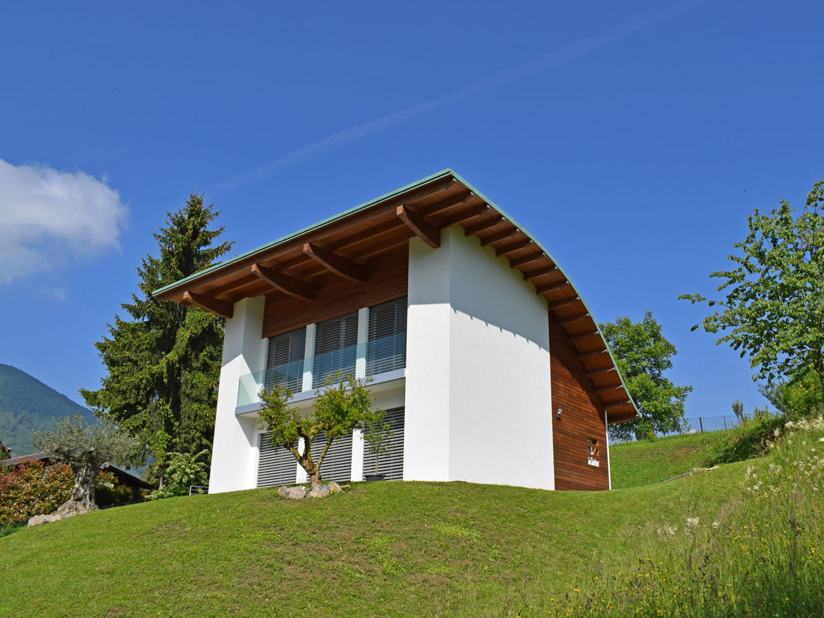 Villa moderna in legno a Albino (BG), Marlegno Marlegno Wooden houses