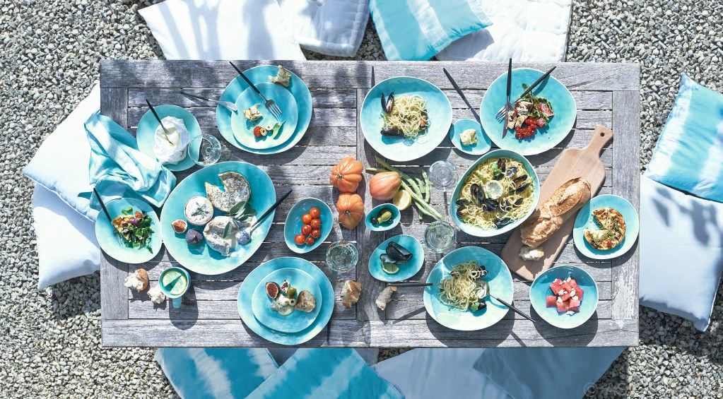 Coleção "A la plage" da ASA Selection, In&Out Cooking In&Out Cooking Mediterranean style dining room Porcelain Crockery & glassware
