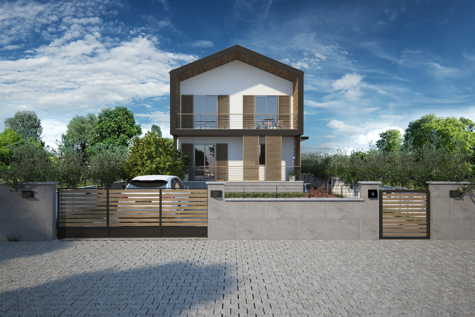 Villa Şimşek, yücel partners yücel partners Casas unifamiliares