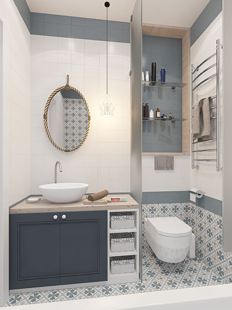 Неоклассика с элементами прованса , design4y design4y Classic style bathroom