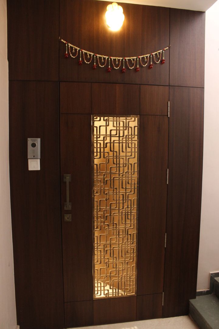 Tamhane Residence Interiors, Vangikar Architects Vangikar Architects Modern style doors