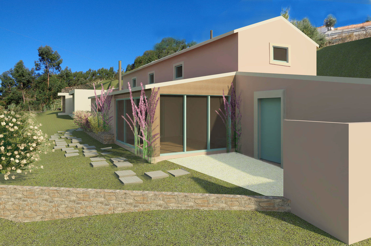 Recuperação e Ampliação de Moradia, darq - arquitectura, design, 3D darq - arquitectura, design, 3D Casas unifamilares