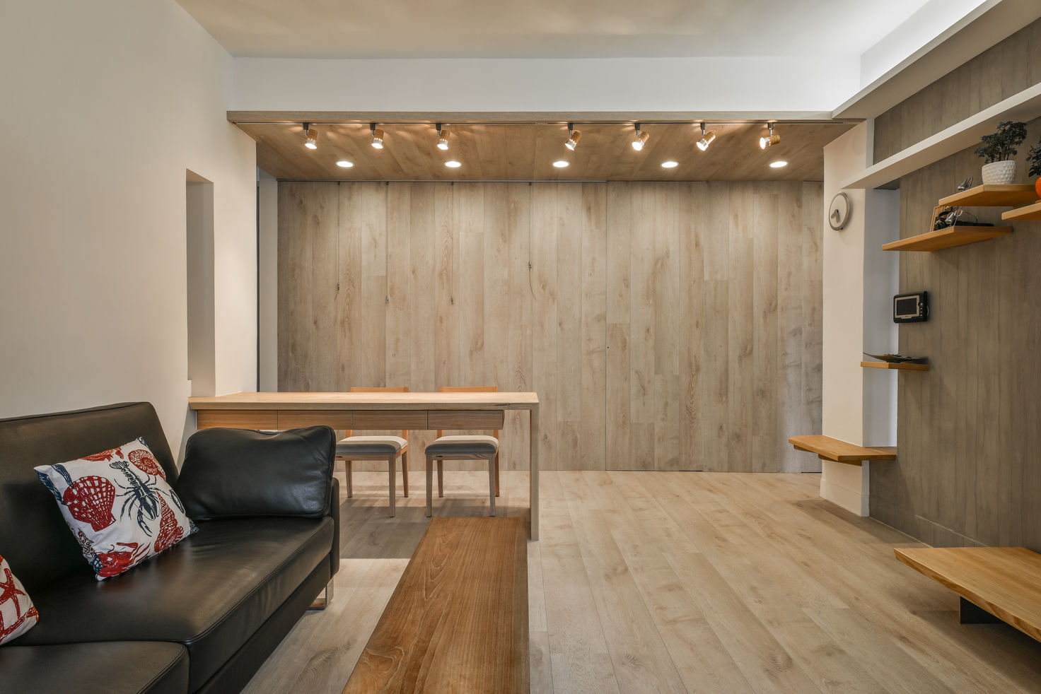 一方整然 王采元工作室 现代客厅設計點子、靈感 & 圖片