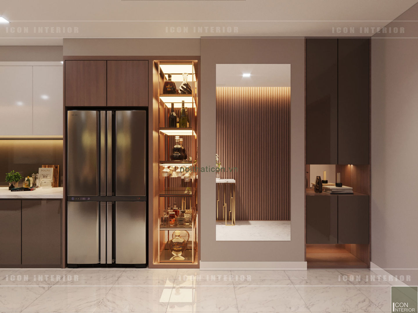 THIẾT KẾ NỘI THẤT CAO CẤP HOÀN CHỈNH CHO CĂN HỘ VINHOMES, ICON INTERIOR ICON INTERIOR Modern style doors