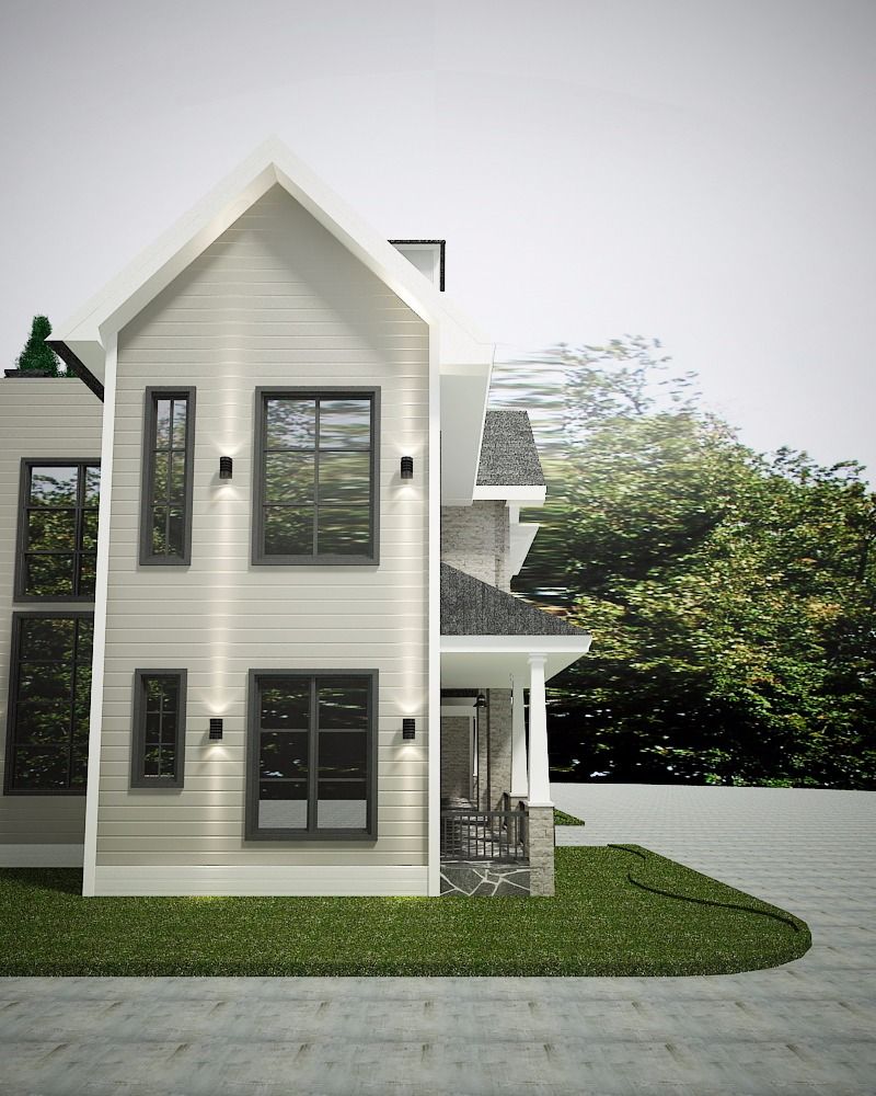 MJ Modern farmhouse Citra Garden, Lighthouse Architect Indonesia Lighthouse Architect Indonesia Casas de estilo rural