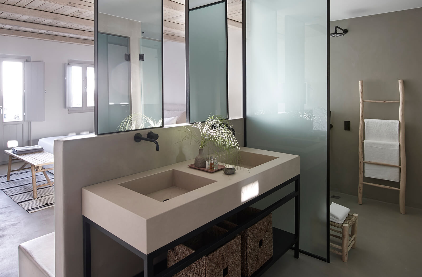 Seascape Suites Santorini, Padimat Design+Technic Padimat Design+Technic Minimal style Bathroom Sinks