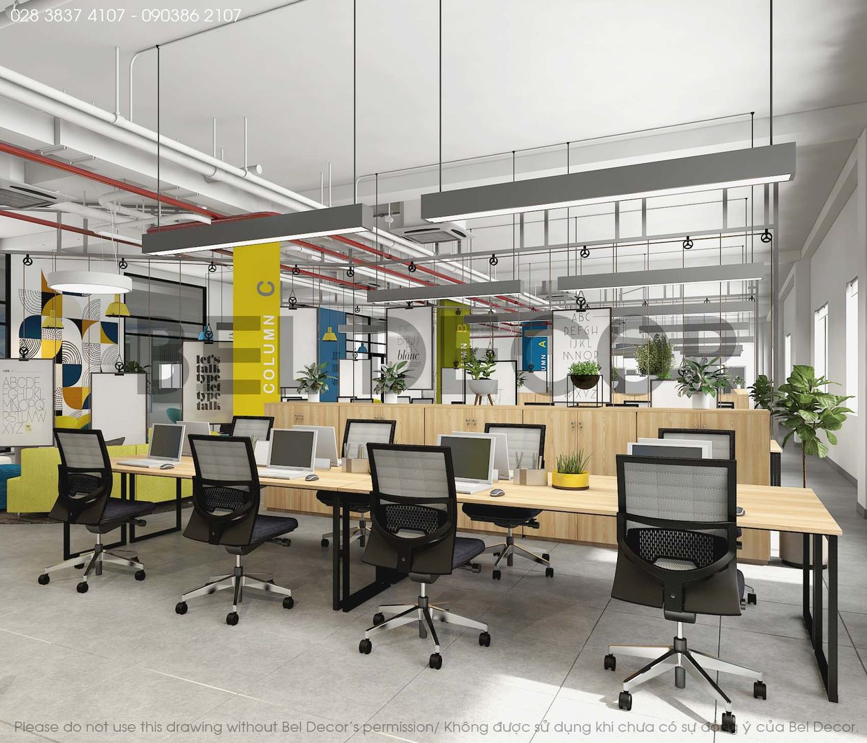 OF1705 MODERN CO-WORKING/ BEL DECOR, Bel Decor Bel Decor