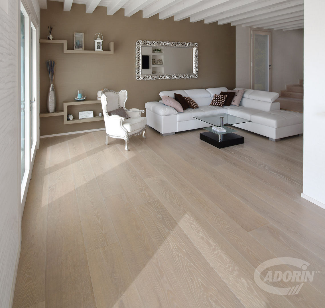 Rock Oak wood floor Cadorin Group Srl - Italian craftsmanship production Wood flooring and Coverings Śródziemnomorski salon Rock,wood floor,oak