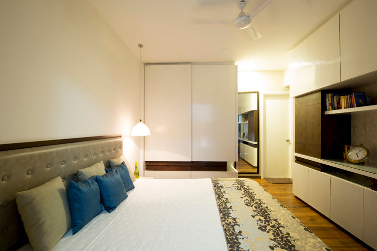 Bedroom Kamat & Rozario Architecture Modern style bedroom Wood-Plastic Composite