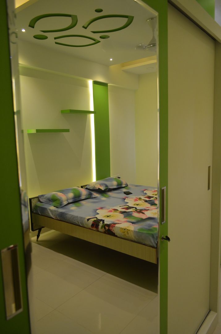 A SUMPTUOUS 3 BHK APARTMENT, Vdezin Interiors Vdezin Interiors Modern style bedroom