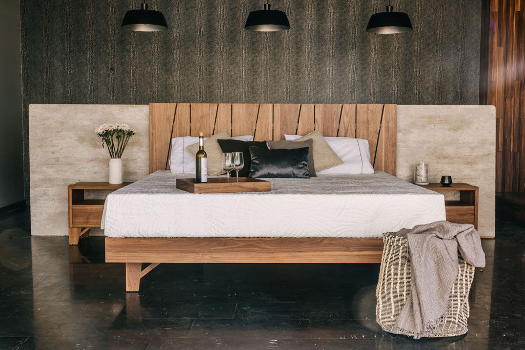 homify Scandinavian style bedroom Wood Wood effect Beds & headboards
