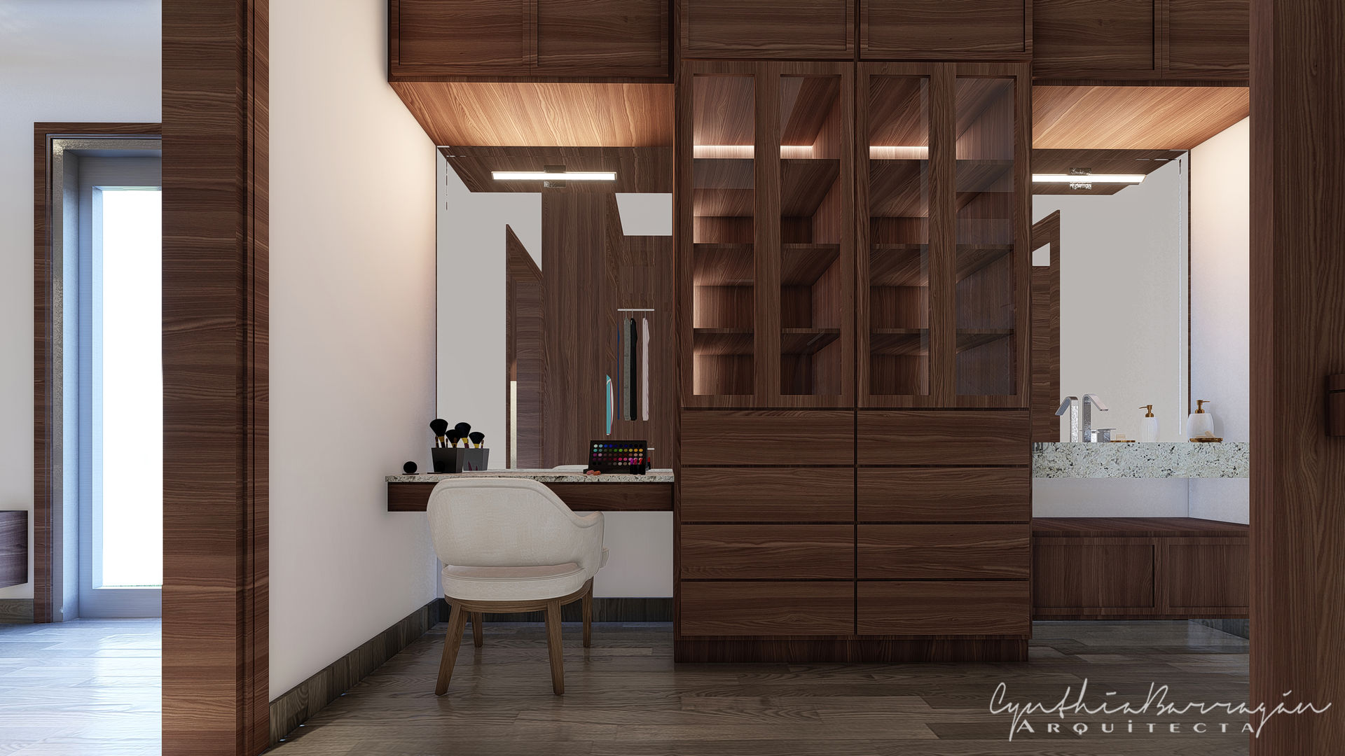 Interiores RPN, Cynthia Barragán Arquitecta Cynthia Barragán Arquitecta Modern dressing room Wood Wood effect