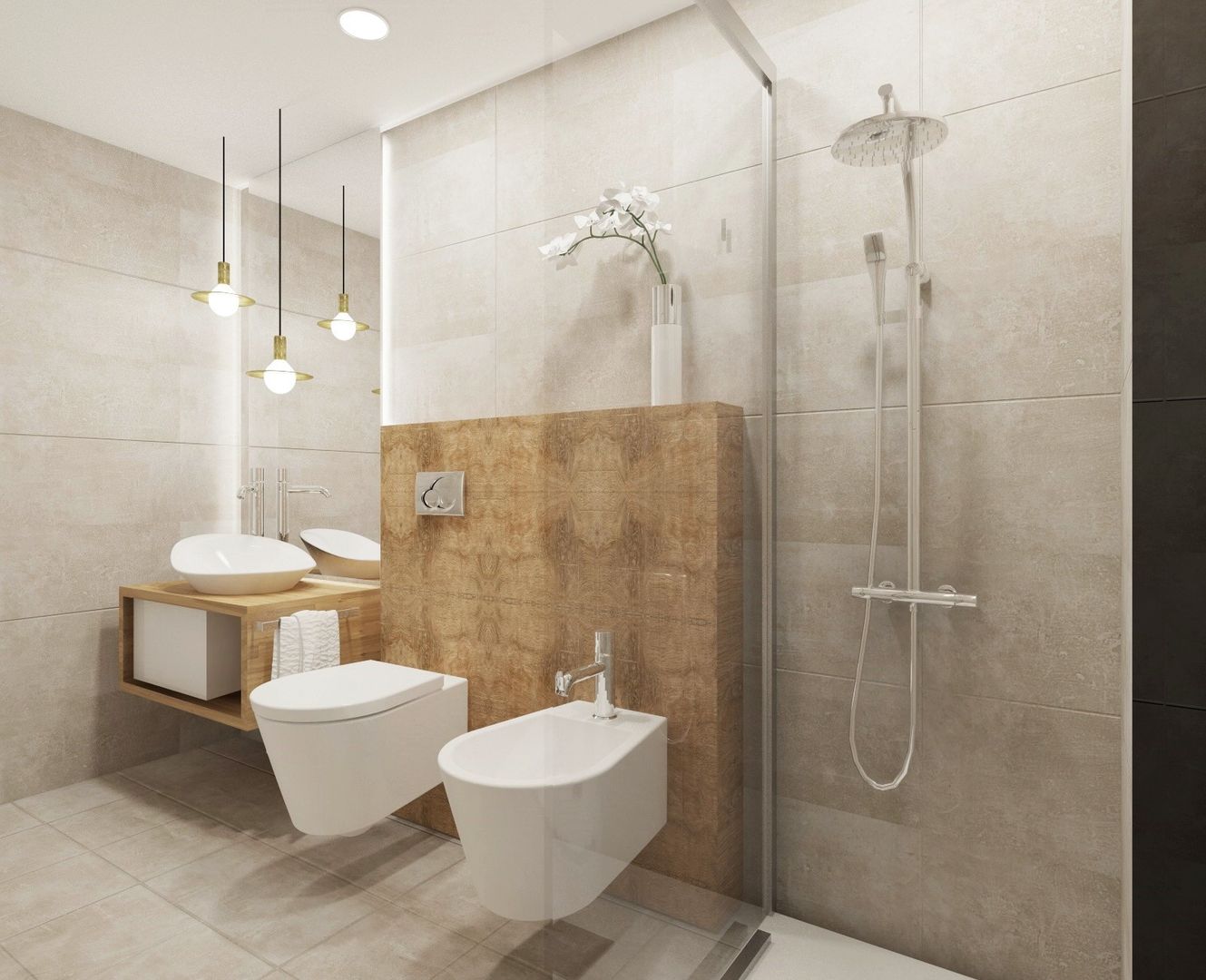 homify Modern bathroom