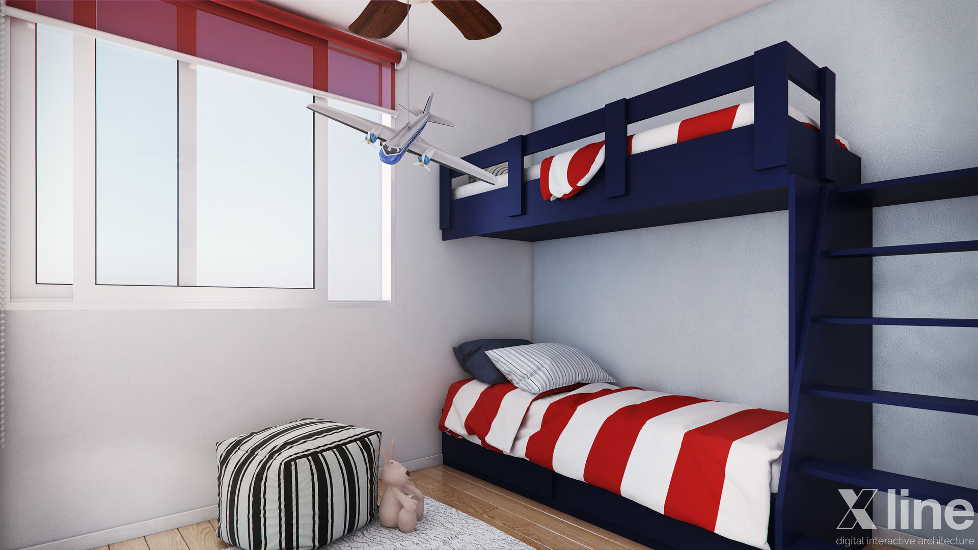 Altos de Puyai - Prohabit, Xline 3D Xline 3D Dormitorios infantiles de estilo rústico