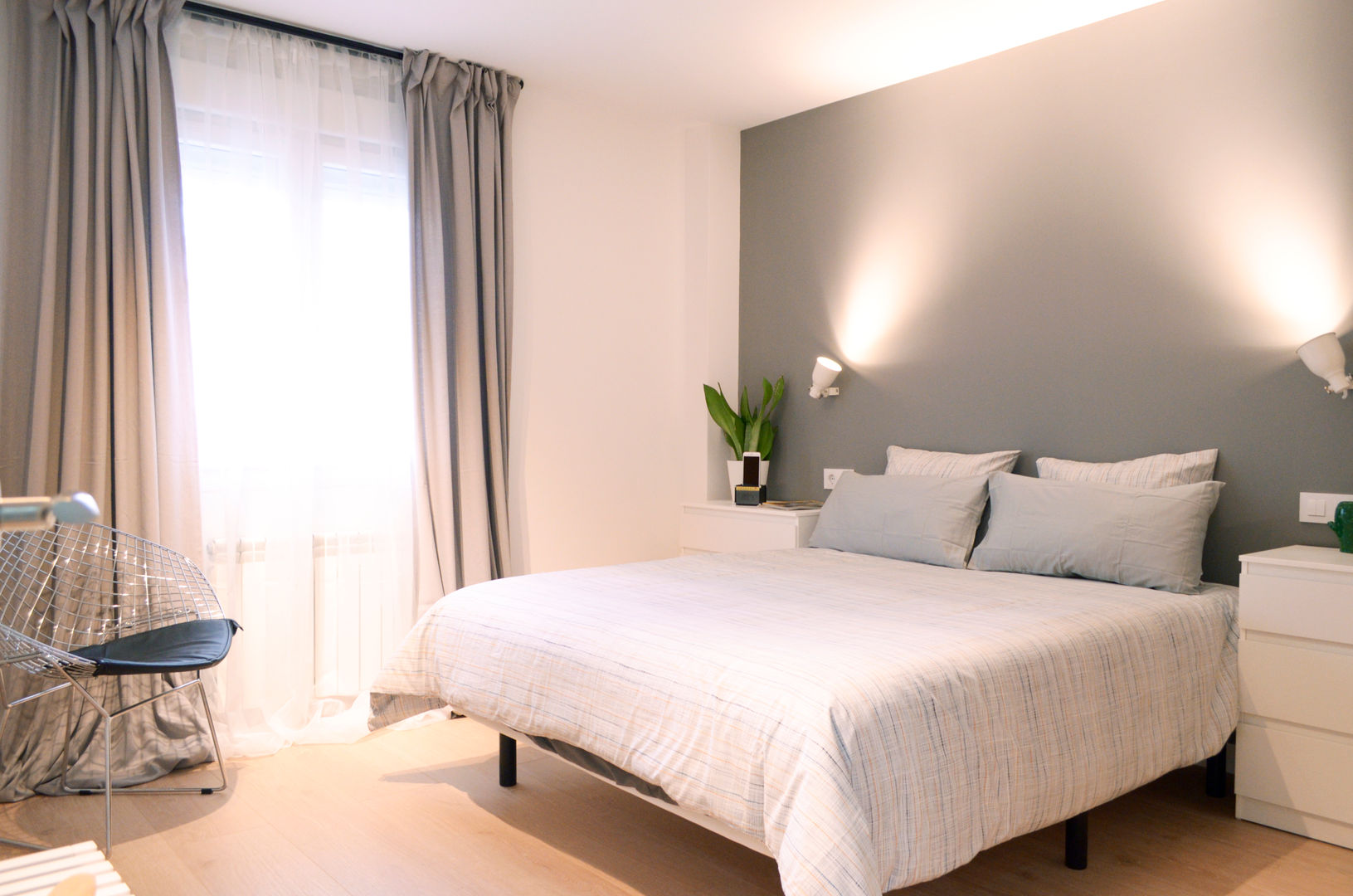 Dormitorio princial Estudio Diseño Absoluto E.S.P.J. Dormitorios de estilo minimalista dormitorio