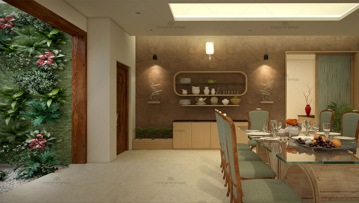 Zen Style Home Interior Designers in India, Monnaie Interiors Pvt Ltd Monnaie Interiors Pvt Ltd Comedores asiáticos