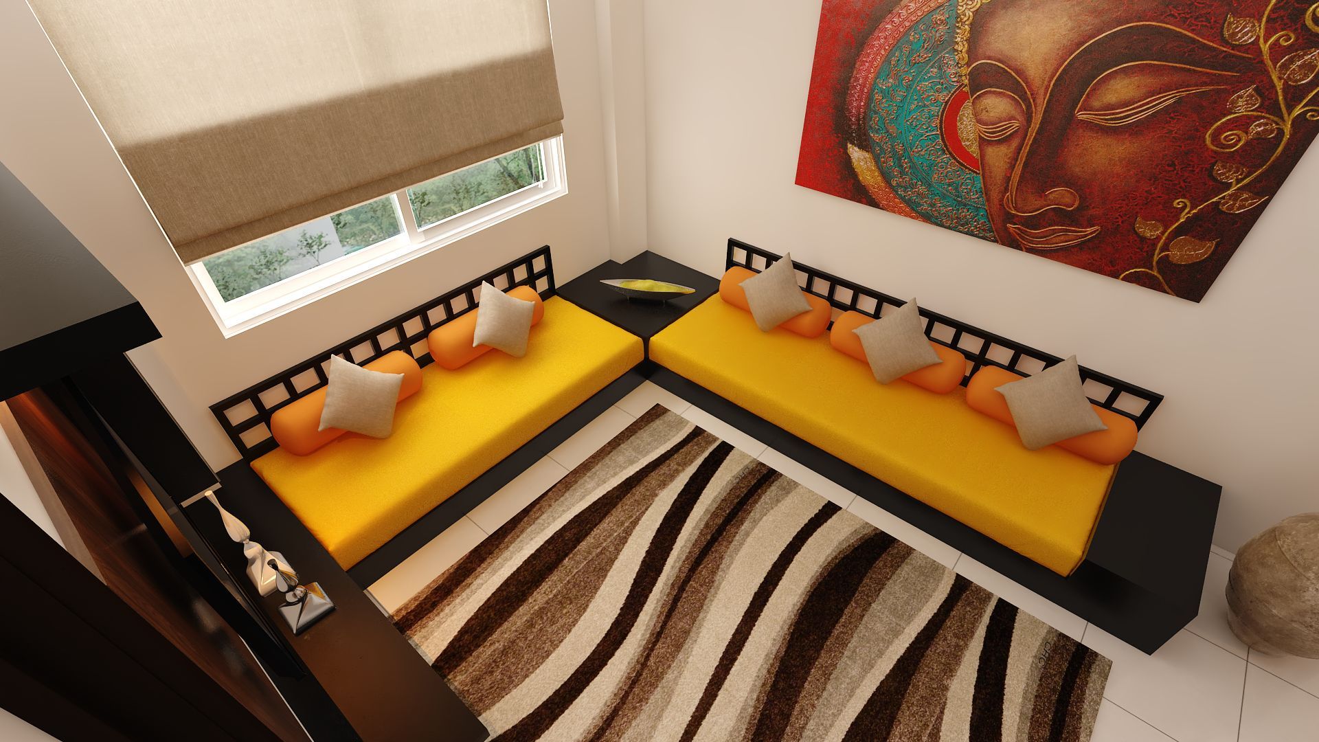 Lobby and bedroom, Fuze Interiors Fuze Interiors Ruang Keluarga Gaya Asia