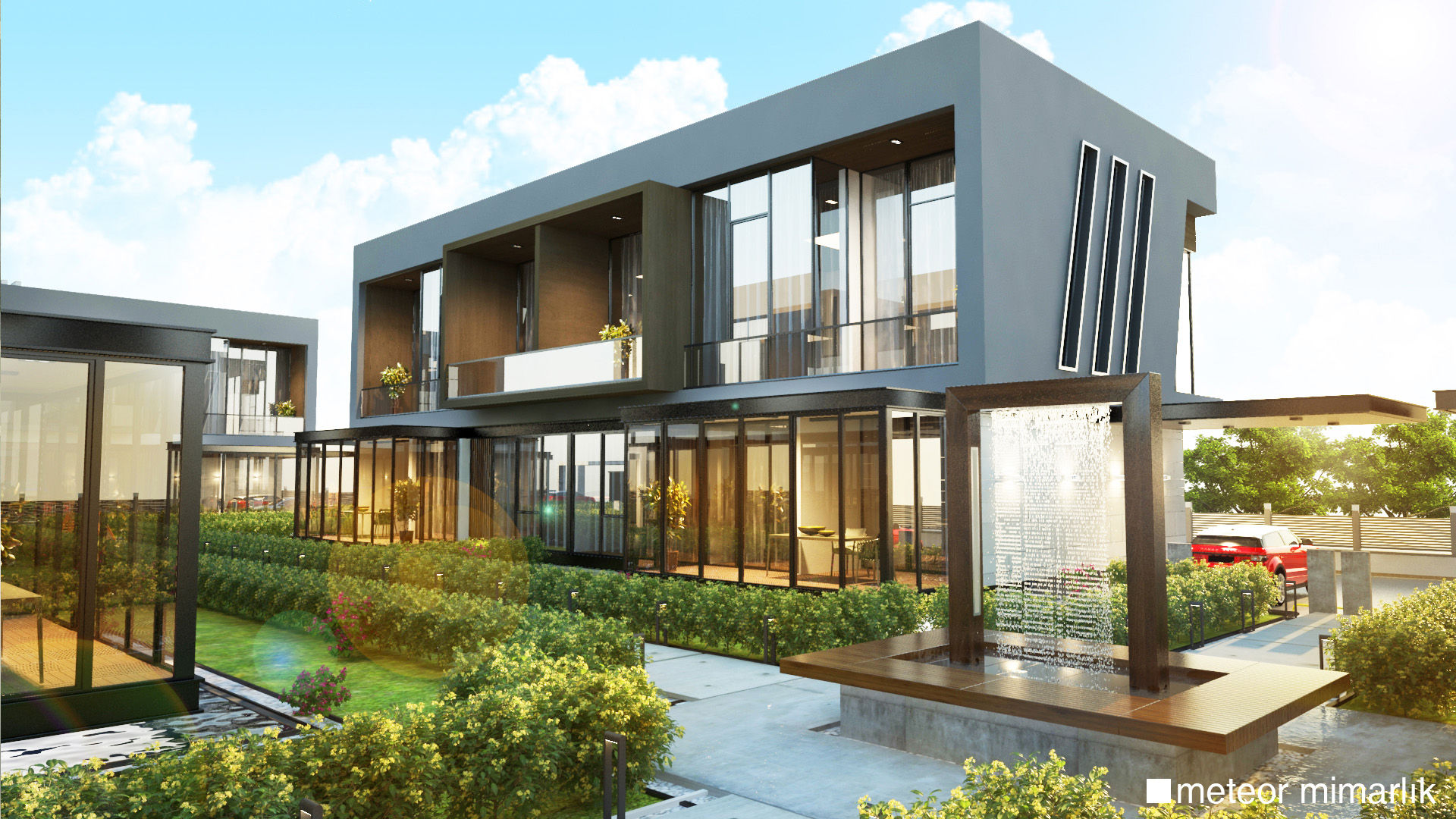 VİLLA - ATRiUM, Meteor Mimarlık & Tasarım Meteor Mimarlık & Tasarım Villas