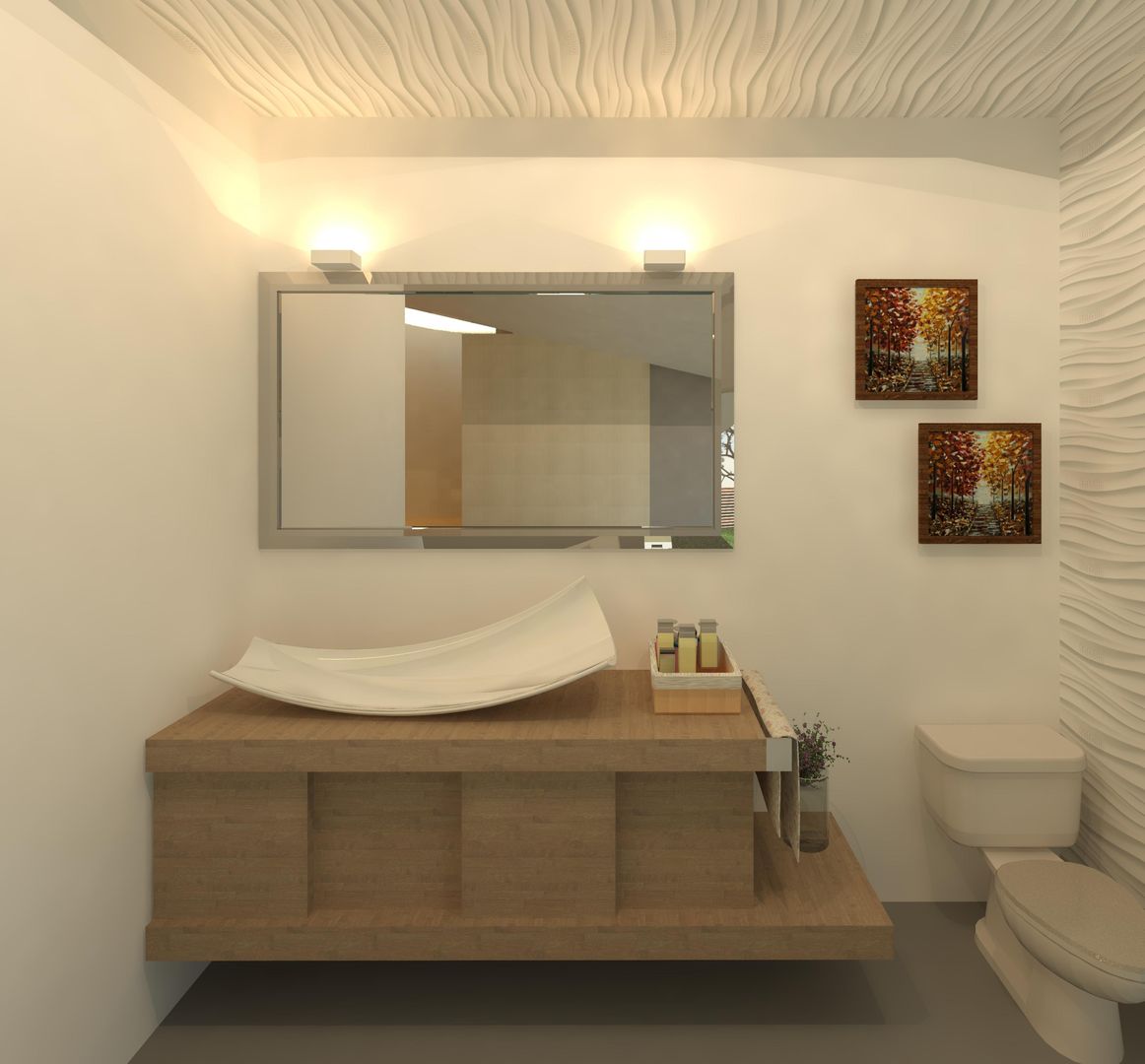 Medio baño Perfil Arquitectónico Baños de estilo moderno