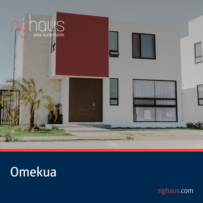 Omekua (Otra fachada) homify Casas ecológicas Concreto