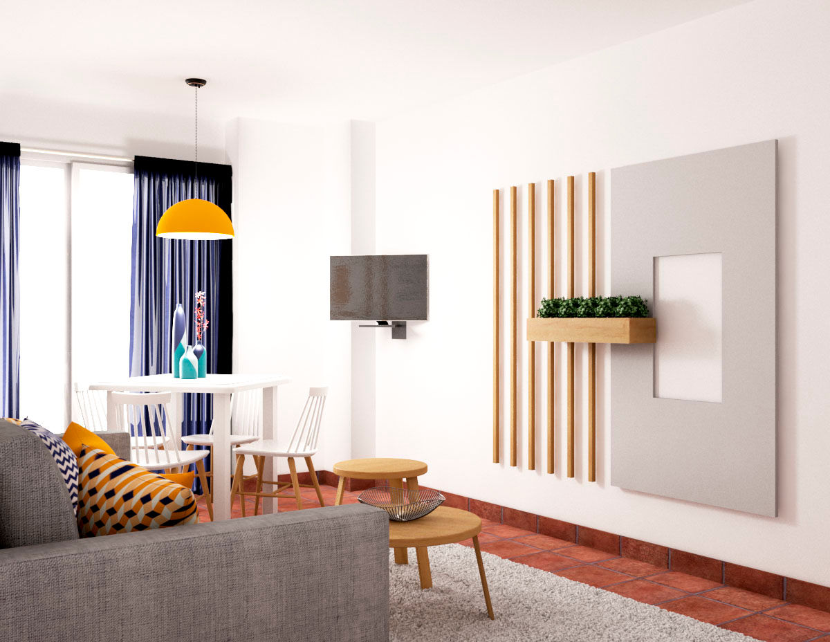 Decoración Apartamentos Vacacionales Fuengirola, Klausroom Klausroom غرفة المعيشة ديكورات واكسسوارات