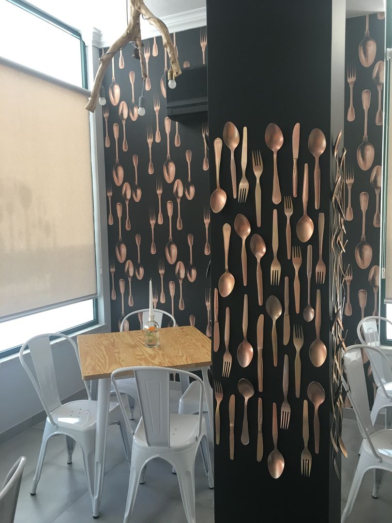 talheres Inês Florindo Lopes Salas de jantar modernas Madeira Efeito de madeira