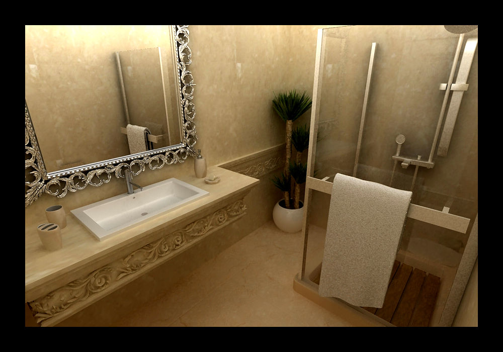 Daire Çalışmalarımızdan Örnekler, NDA CONCEPT NDA CONCEPT Rustic style bathroom