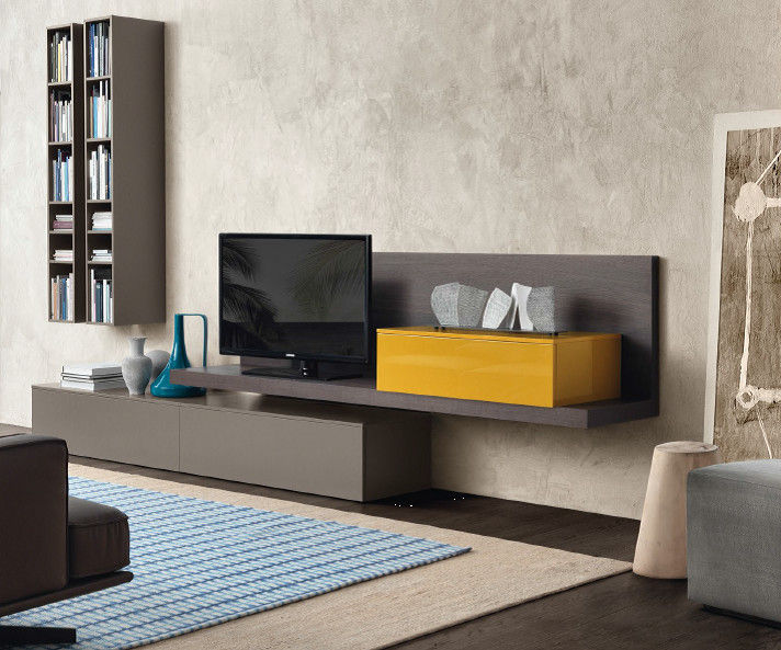 meubels op maat, Kroneman Interieurs Kroneman Interieurs Modern living room لکڑی Wood effect Cupboards & sideboards