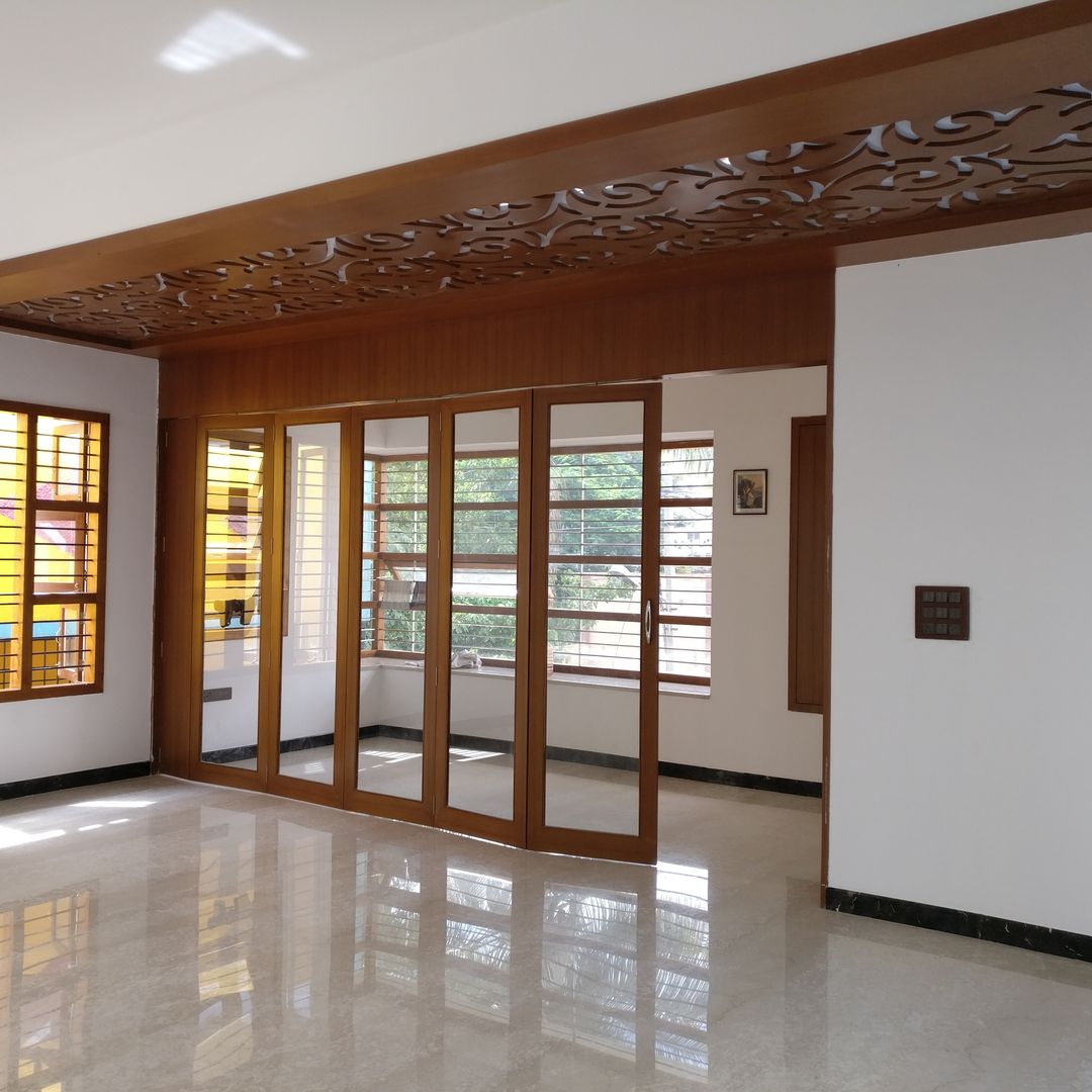 Shivaprasad Residence, Geometrixs Architects & Engineers Geometrixs Architects & Engineers Moderne Wohnzimmer