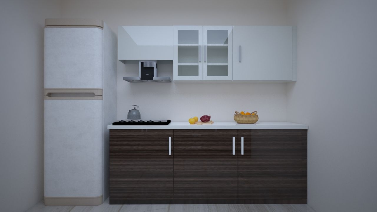 Modular Kitchen Design (parallel shaped) Vinra Interiors Built-in kitchens Plywood modular kitchen