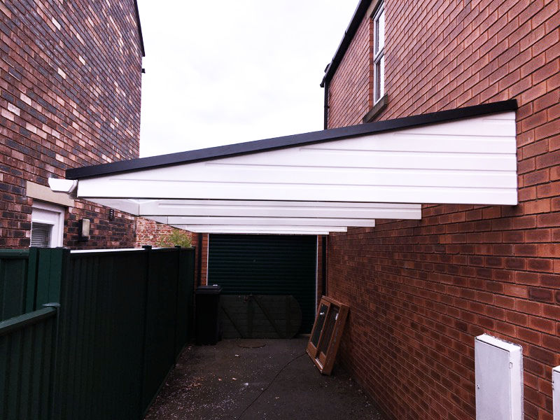 Drive way cantilever carport CarportsUK carport,canopy,white carport,cantielver carport,grp canopy