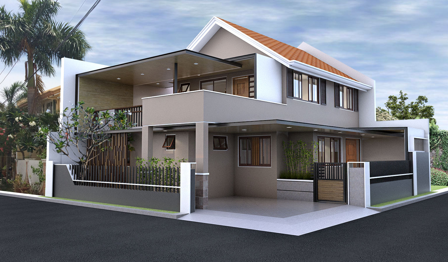 Renovation and Expansion - Exterior homify Terrace house