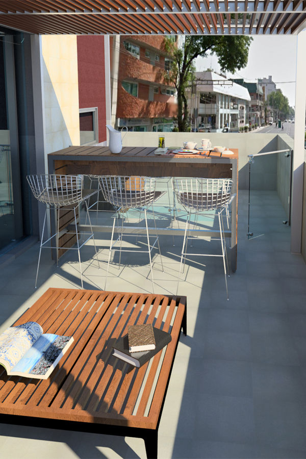 Vista Terraza homify Balcones y terrazas modernos: Ideas, imágenes y decoración