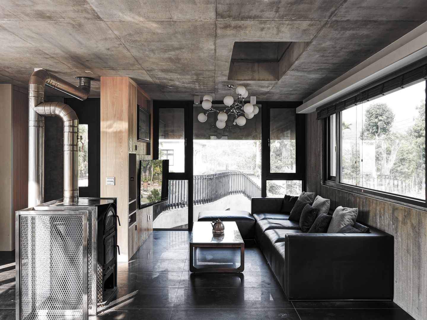 關西杜宅, 形構設計 Morpho-Design 形構設計 Morpho-Design Modern living room