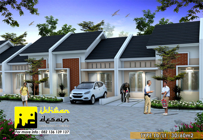 Perumahan ares residence, Ikhwan desain Ikhwan desain Single family home Bricks