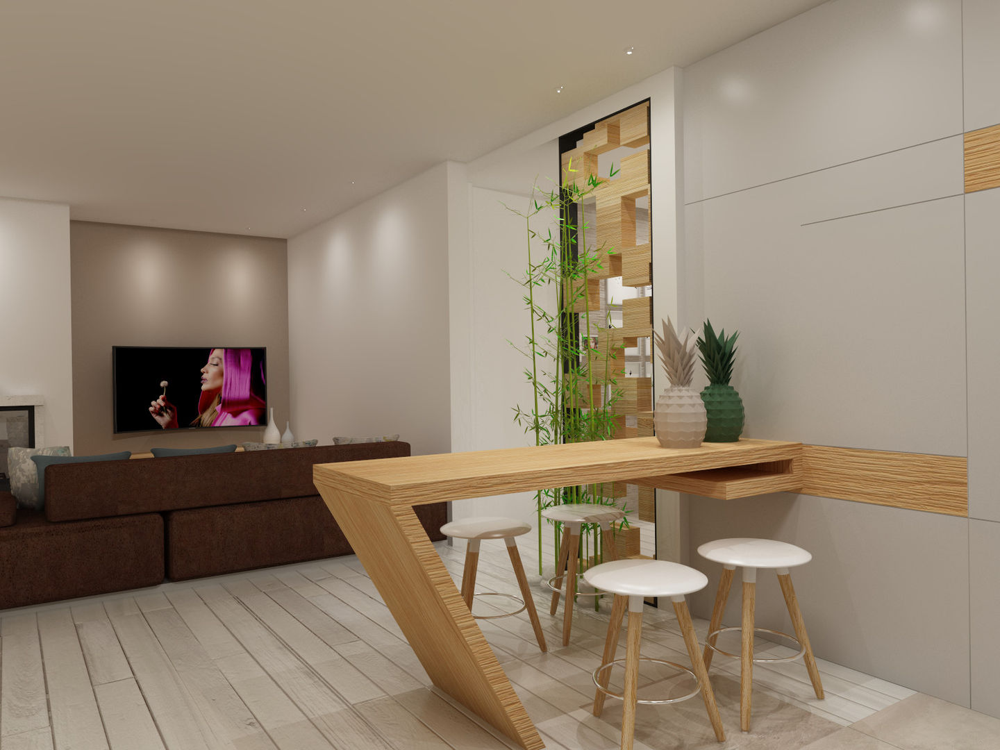 Apartamento chave-na-mão: T2 em Gaia, Angelourenzzo - Interior Design Angelourenzzo - Interior Design Minimalist kitchen