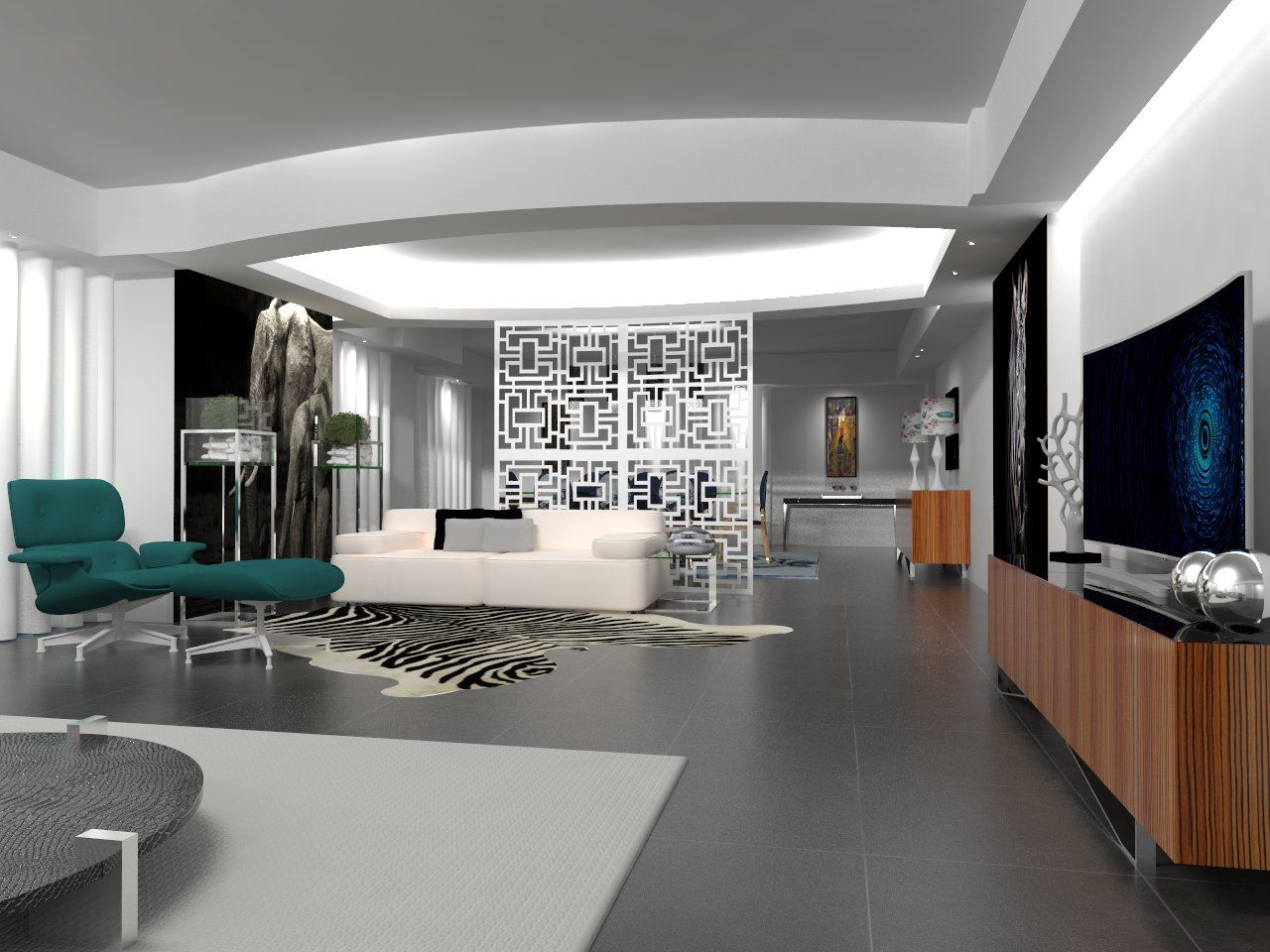 Apartamento no centro de Lisboa , Angelourenzzo - Interior Design Angelourenzzo - Interior Design Salones de estilo tropical