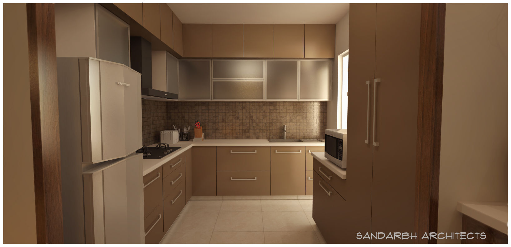 Kitchen Sandarbh Design Studio Minimalist kitchen