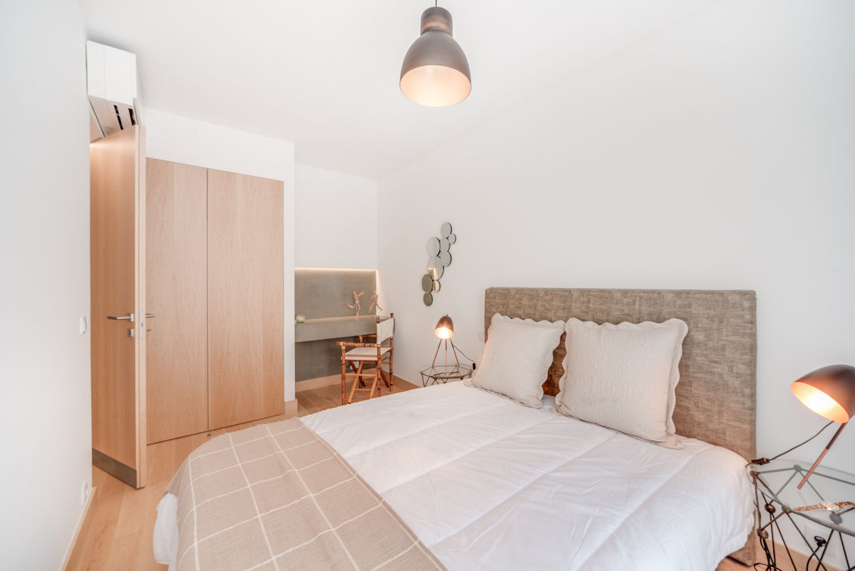 Apartamento T3 Graça - Lisboa, EU LISBOA EU LISBOA Modern Yatak Odası